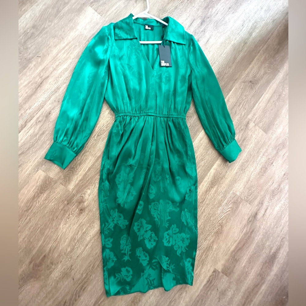 GORGEOUS GREEN SILK DRESS By THE KOOPLES